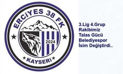 Rakiplerimizden Talasgücü Belediyespor İsim Değiştirdi