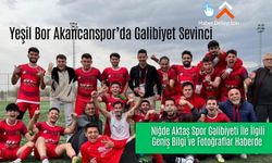 Yeşil Bor Akancan Spor'da Galibiyet  ve Liderlik   Sevinci..