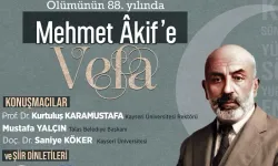 Kayseri Talas Mehmet Akif'i unutmadı