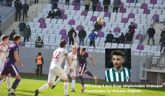 Orduspor Giresun'a Şartlı Verdi 10 Milyon TL.ye Transfer Oldu..