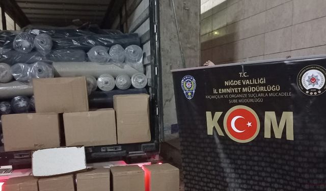 Niğde'de 2,7 Milyon Kaçak Makron Ele Geçirildi