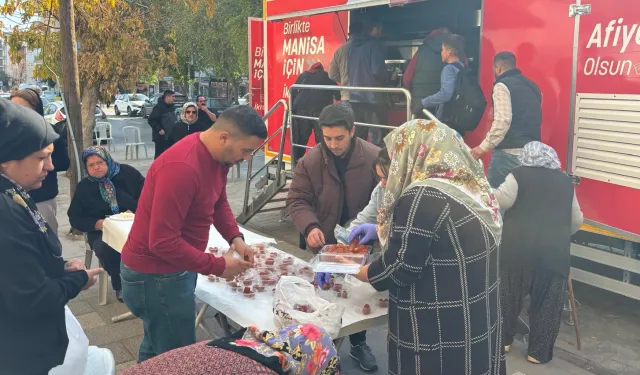 Manisa'da şehit Jandarma Uzman Çavuş için pilav hayrı